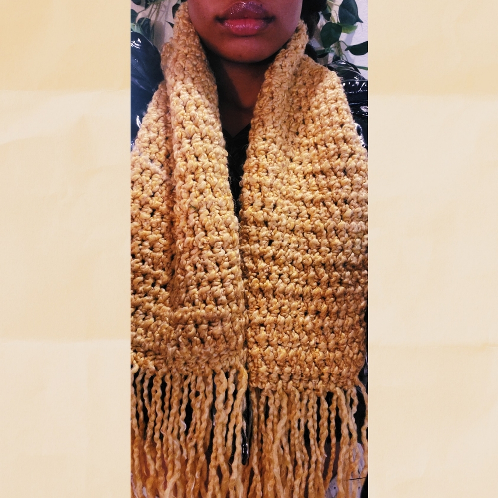 Cozy Warm Yellow Neck Scarf